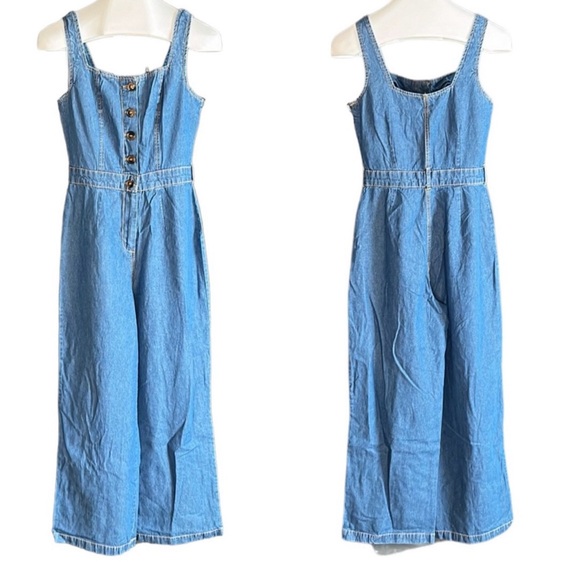 Sincerly Jules Pants - Sincerely Jules Light Blue Denim Jumpsuit